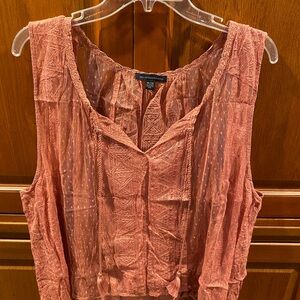 Women's Pink Sleeveless Top